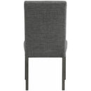 Elements International Oak Lawn Charcoal Grey Side Chair Grey Fabric IMAGE 4