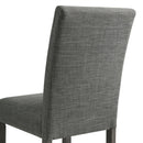 Elements International Oak Lawn Charcoal Grey Side Chair Grey Fabric IMAGE 6