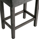 Elements International Oak Lawn Charcoal Grey 24" Counter Stool Grey Fabric IMAGE 5