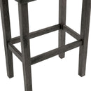 Elements International Oak Lawn Charcoal Grey 29" Barstool Grey Fabric IMAGE 5