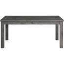 Elements International Oak Lawn Charcoal Grey Dining Table IMAGE 2