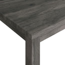 Elements International Oak Lawn Charcoal Grey Dining Table IMAGE 4