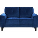 Elements International Michael Loveseat Complete in Urban Living Snorkel IMAGE 2