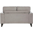 Elements International Michael Loveseat Complete in Urban Living Storm IMAGE 4