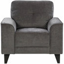 Elements International Michael Chair Complete in Urban Living Charcoal IMAGE 2