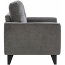 Elements International Michael Chair Complete in Urban Living Charcoal IMAGE 3