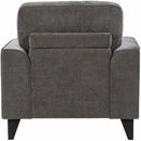 Elements International Michael Chair Complete in Urban Living Charcoal IMAGE 4