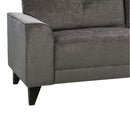 Elements International Michael Chair Complete in Urban Living Charcoal IMAGE 6