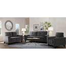 Elements International Michael Chair Complete in Urban Living Charcoal IMAGE 7