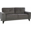 Elements International Michael Sofa Complete in Urban Living Charcoal IMAGE 1