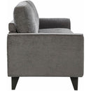 Elements International Michael Sofa Complete in Urban Living Charcoal IMAGE 3