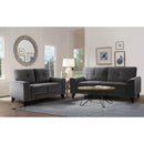 Elements International Michael Sofa Complete in Urban Living Charcoal IMAGE 7