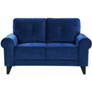 Elements International Bill Loveseat Complete in Urban Living Snorkel IMAGE 2