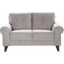 Elements International Bill Loveseat Complete in Urban Living Storm IMAGE 2