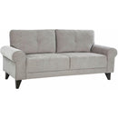 Elements International Bill Sofa Complete in Urban Living Storm IMAGE 1