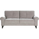 Elements International Bill Sofa Complete in Urban Living Storm IMAGE 2