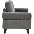 Elements International Bill Loveseat Complete in Urban Living Charcoal IMAGE 3