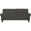 Elements International Bill Sofa Complete in Urban Living Charcoal IMAGE 4