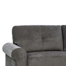 Elements International Bill Sofa Complete in Urban Living Charcoal IMAGE 5