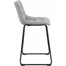 Elements International Seth (QSD6099-5B) 30" Linen Grey Bar Stool IMAGE 3