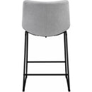 Elements International Seth 25" Linen Grey Counter Stool IMAGE 4