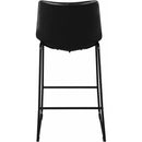 Elements International Seth (QSD6099-5B) 30" Distressed Black Bar Stool IMAGE 4