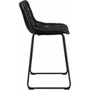 Elements International Seth 25" Distressed Black Counter Stool IMAGE 3