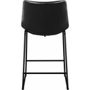 Elements International Seth 25" Distressed Black Counter Stool IMAGE 4