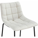 Elements International Seth 25" Linen White Counter Stool IMAGE 5