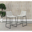 Elements International Seth 25" Linen White Counter Stool IMAGE 8
