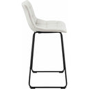 Elements International Seth (QSD6099-5B) 30" Linen White Bar Stool IMAGE 3