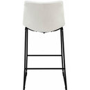 Elements International Seth (QSD6099-5B) 30" Linen White Bar Stool IMAGE 4
