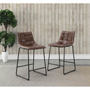 Elements International Seth 25" Distressed Cappuccino Counter Stool IMAGE 8