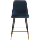 Elements International Ben Bar Stool (D6239-1) in Broadway Navy IMAGE 2