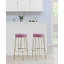 Elements International Cayman Gold Leg Bar Stool (D6238) in Broadway Blush IMAGE 5
