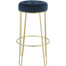 Elements International Cayman Gold Leg Bar Stool (D6238) in Broadway Navy IMAGE 2