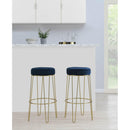 Elements International Cayman Gold Leg Bar Stool (D6238) in Broadway Navy IMAGE 5