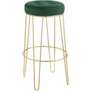 Elements International Cayman Gold Leg Bar Stool (D6238) in Broadway Emerald IMAGE 1