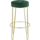 Elements International Cayman Gold Leg Bar Stool (D6238) in Broadway Emerald IMAGE 2