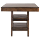 Coaster Furniture Dewey 115208 Rectangular 60-inch Counter Height Dining Table - Walnut IMAGE 5