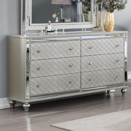 Crown Mark Cristian B1680-1 Dresser - Champagne Crown Mark Cristian B1680-1 Dresser - Champagne