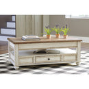 Signature Design by Ashley Realyn T523T1 Coffee Table and 2 Chairside End Tables IMAGE 2