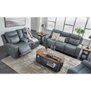 Signature Design by Ashley Mindanao U5950418 Power Reclining Loveseat with Console and Adjustable Headrest IMAGE 12
