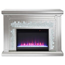 Coaster Furniture Gilmore 991048 Rectangular Freestanding Fireplace - Mirror IMAGE 4