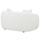 Coaster Furniture Isabella 509872 Faux Sheepskin Upholstered Loveseat - Natural IMAGE 6