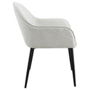 Coaster Furniture Emma 115592 Fabric Upholstered Dining Arm Chair - Fog Grey IMAGE 8