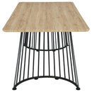 Coaster Furniture Altus 193531 80-inch Composite Wood Dining Table - Natural Oak IMAGE 8