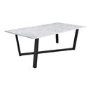 Coaster Furniture Mayer 193781 Rectangular 87-inch Faux Marble Dining Table - White IMAGE 5