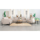 Coaster Furniture Tilly 509902 Upholstered Track Arm Loveseat - Oatmeal IMAGE 2