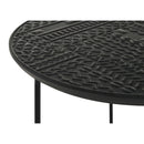 Coaster Furniture Loannis 935842 2-piece Round Mango Wood Nesting Table - Matte Black IMAGE 9